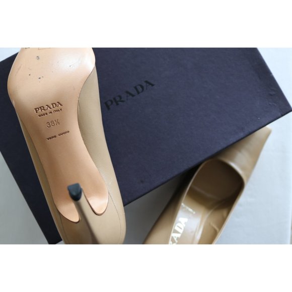 Prada Leather Capretto High Heel Pumps - Picture 10 of 11